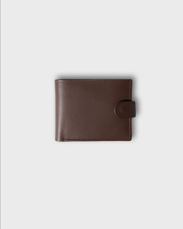 Mens Wallet - Brown w/ Button