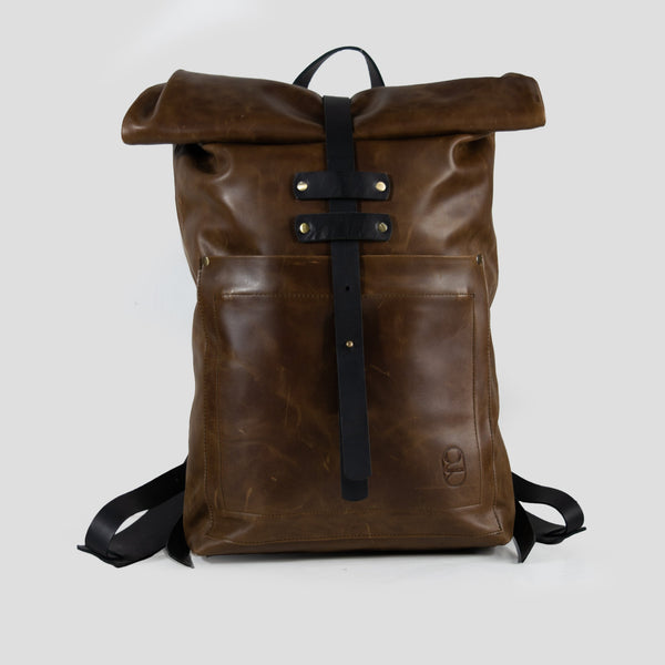 Gladiator Real Leather Backpack - Durable & Stylish for Everyday Use