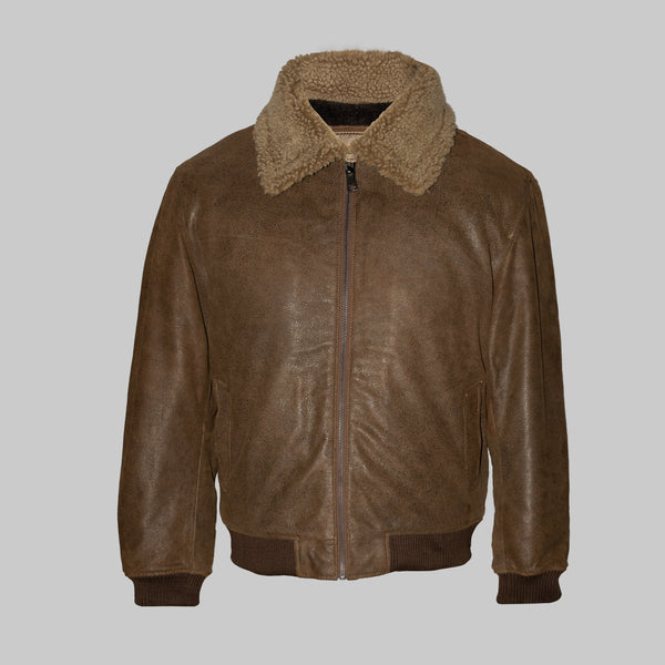 TrendSetter Men’s Light Brown Leather Jacket - Stylish & Premium Quality for Modern Men