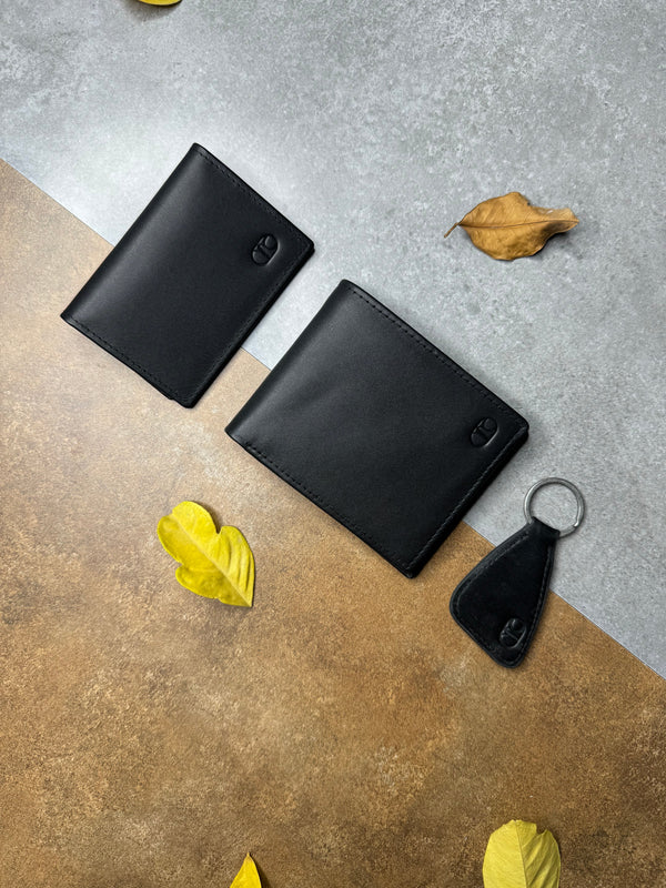LuxeVault™ Compact Leather Wallet Set – Sleek & Stylish Essentials