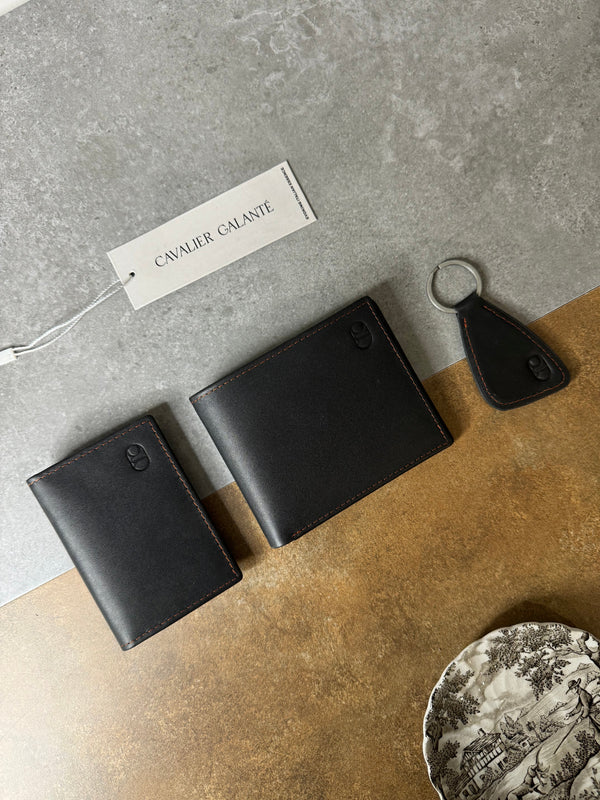 RegalStitch™ Leather Wallet Set – Sophisticated Craftsmanship for Men