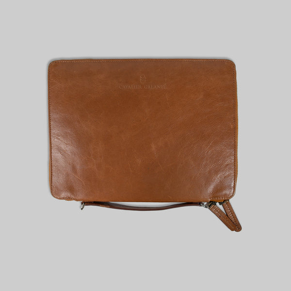 Soul Mate Tobacco Brown Real Leather Nomad Organizer - Stylish & Functional Travel Companion